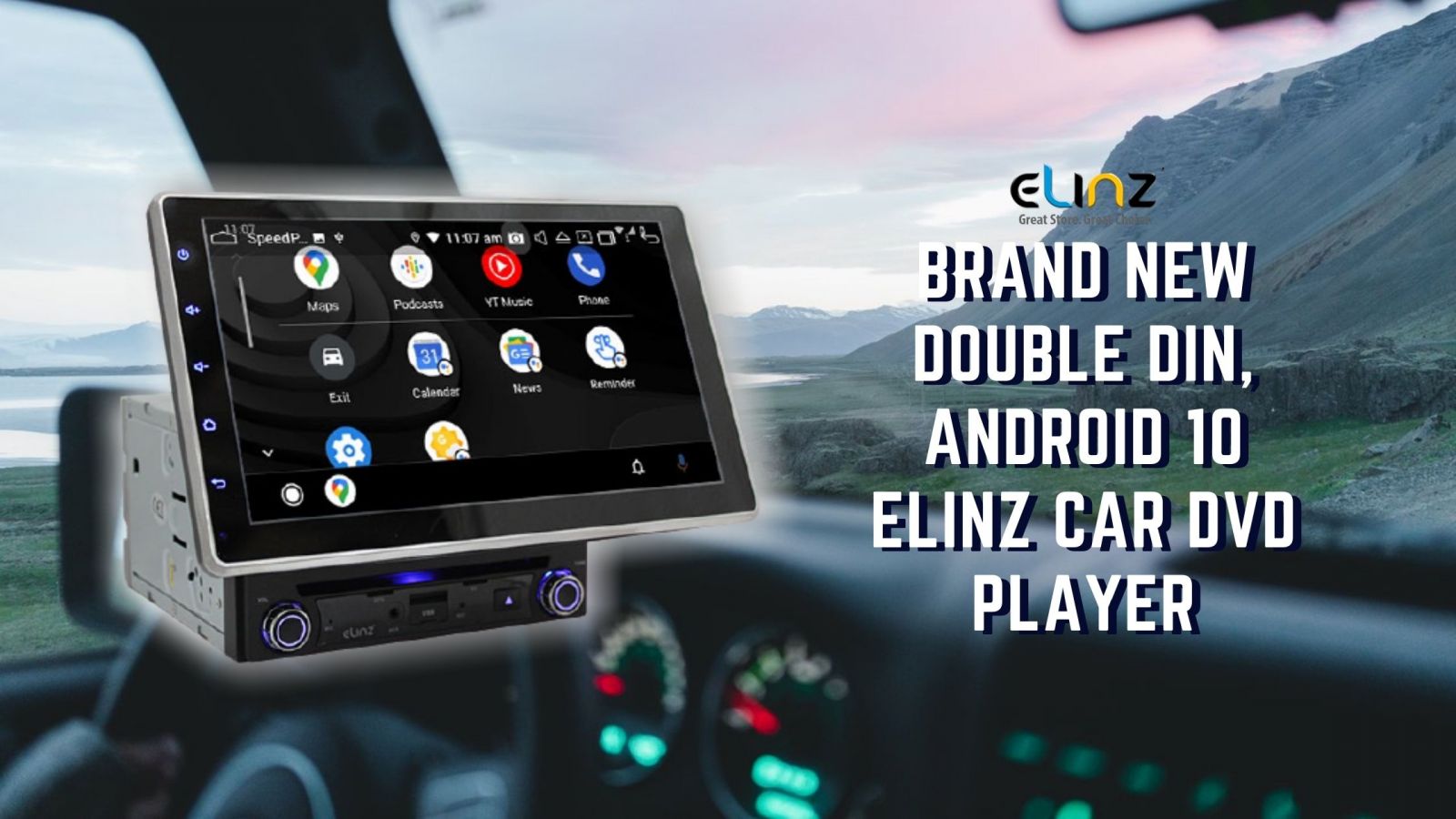 Brand New Elinz Car DVD Player Blog Banner